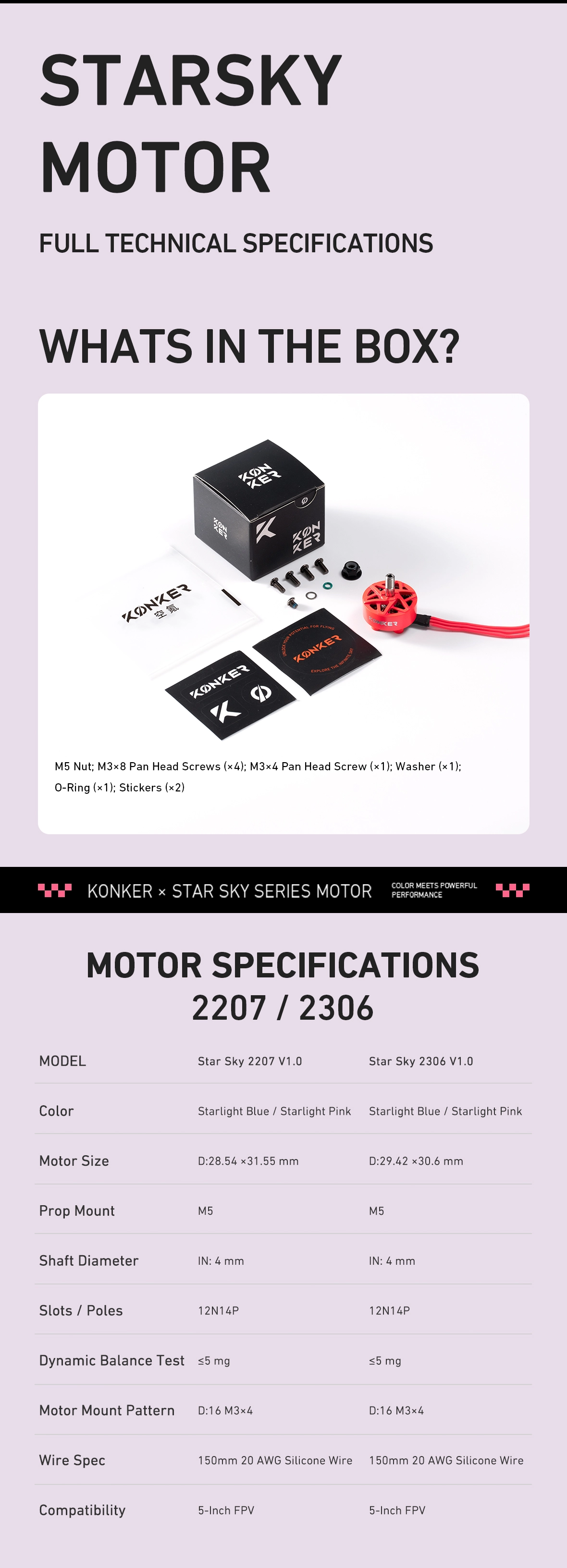 Konker Star Sky Specifications Overview