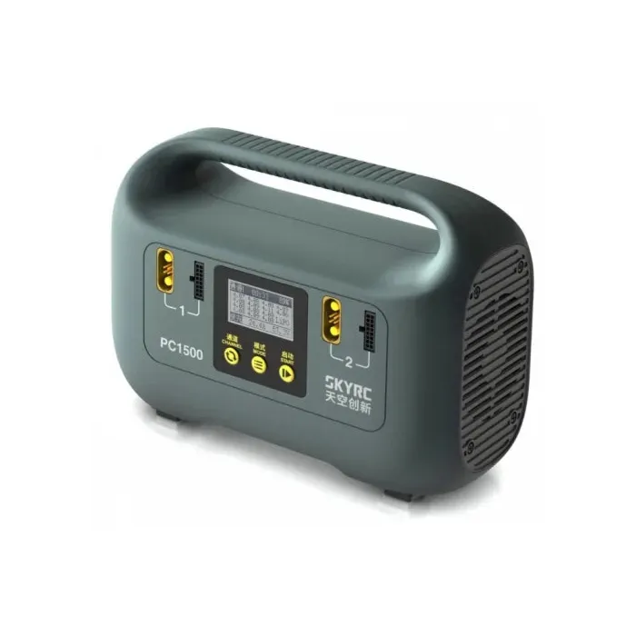 SKYRC PC1500 Battery Charger - 25A 12/14S 1500W Fast AC CAN LiPo/LiHV LCD Portable Power Station for RC Drones Outdoor Camping
