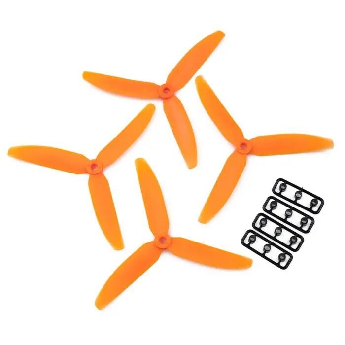 Gemfan 5x3 Propeller - 3 Blade (Set of 4 - Orange)