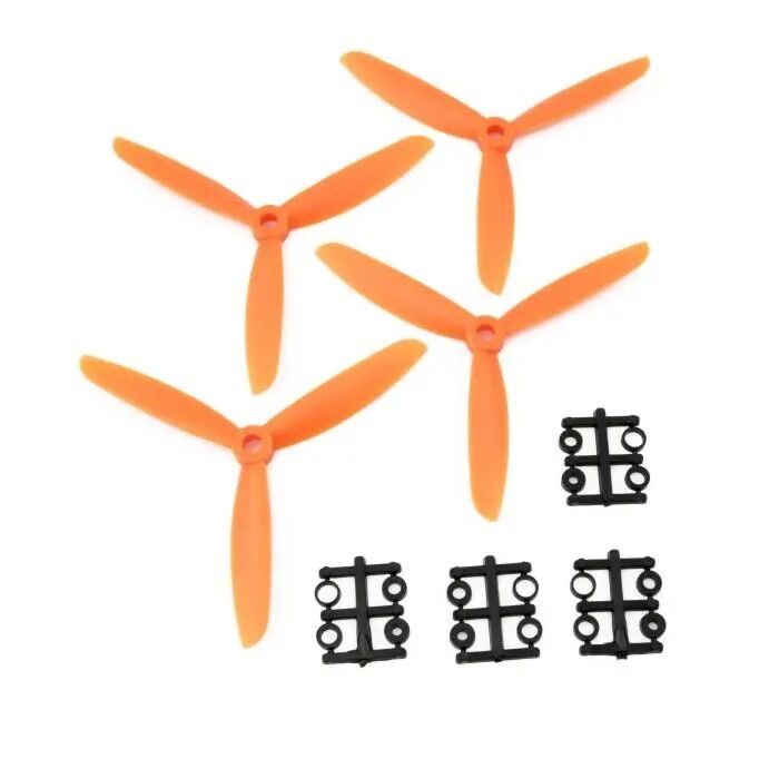 Gemfan 5x4.5 ABS Propeller - 3 Blade (Set of 4 - Orange)