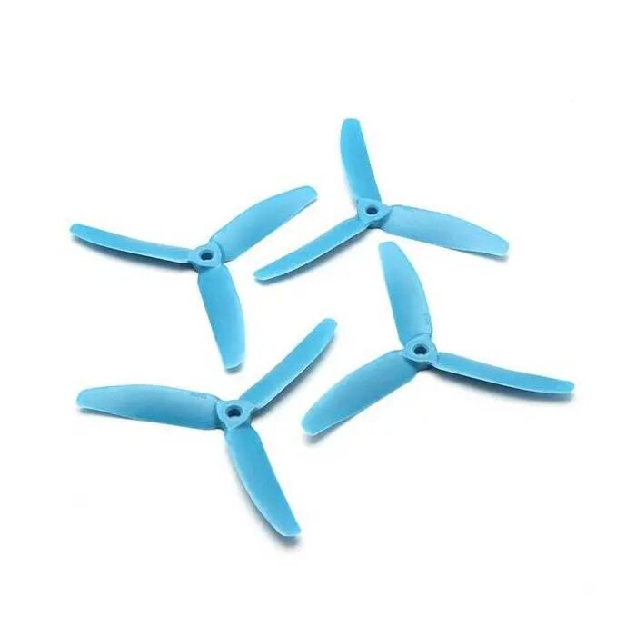 Gemfan 5x4 - 3 Blade Propeller - Nylon Glass Fiber (Set of 4 - Frey Blue)