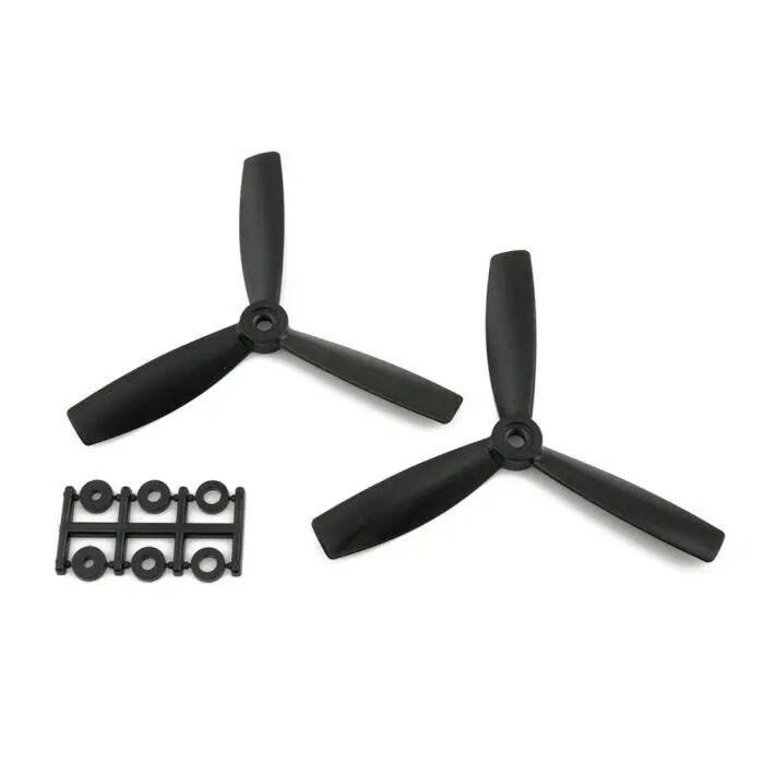 HQProp 5x4.5x3RB CW Bullnose Propeller - (Set of 2 - Black)