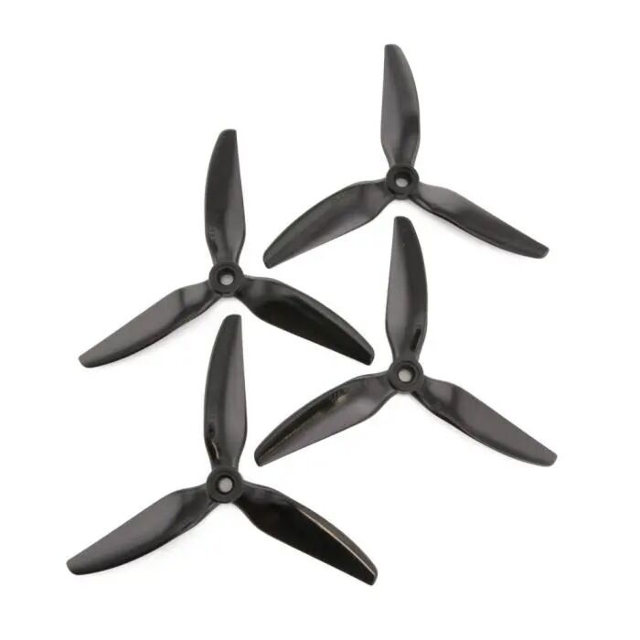 HQProp DP 5x4.5x3B V1S PC - 3 Blades (Set of 4 - Black)