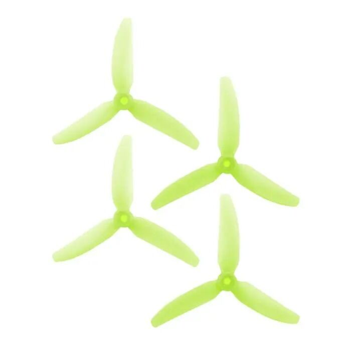 HQProp DP 5x4.3x3 PC V1S Green Propeller - 3 Blade (2CW+2CCW_Bag)