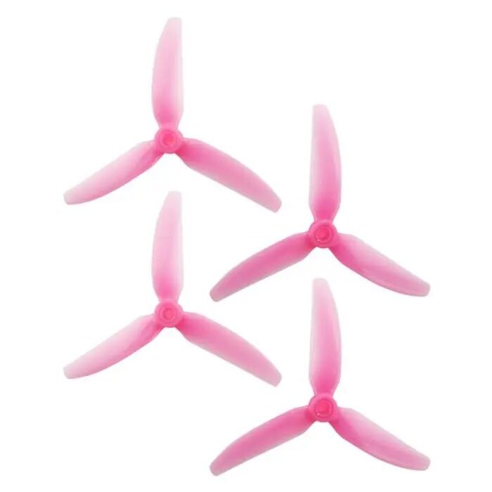HQProp DP 5x4.3x3 PC V1S Light Pink Propeller - 3 Blade (2CW+2CCW_Bag)