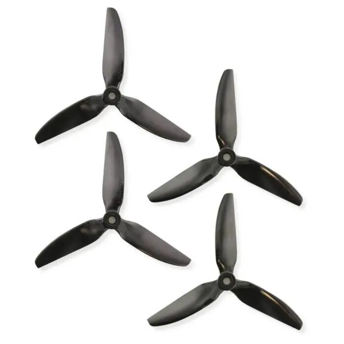 HQProp DP 5x4.8x3B PC V1S Black Propeller - 3 Blade (2CW+2CCW)