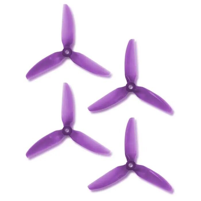 HQProp DP 5x4.8x3P PC V1S Light Purple Propeller - 3 Blade (2CW+2CCW)