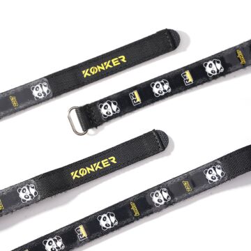 KONKER FPV Drone Battery Strap 15X260mm Kevlar Panda Print - 1pc