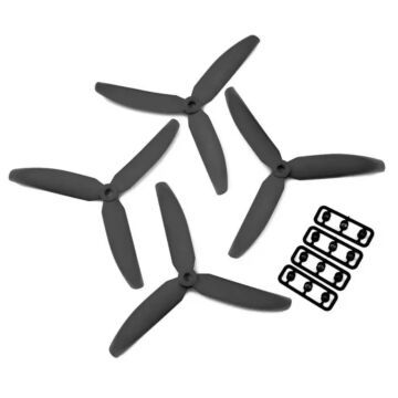 Gemfan 5x3 Propeller - 3 Blade (Set of 4 - Black)
