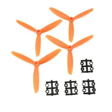 Gemfan 5x4.5 ABS Propeller - 3 Blade (Set of 4 - Orange)