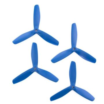 Gemfan 5x5 - Bullnose 3 Blade Propeller - Nylon Glass Fiber (Set of 4 - Dark Blue)