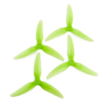 HQProp DP 5x4.5x3G V1S PC - 3 Blades (Set of 4 - Light Green)
