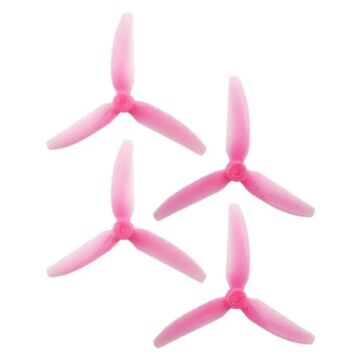 HQProp DP 5x4.3x3 PC V1S Light Pink Propeller - 3 Blade (2CW+2CCW_Bag)