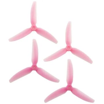 HQProp DP 5x4x3 PC V1S Light Pink Propeller - 4 Blade (2CW+2CCW_Bag)